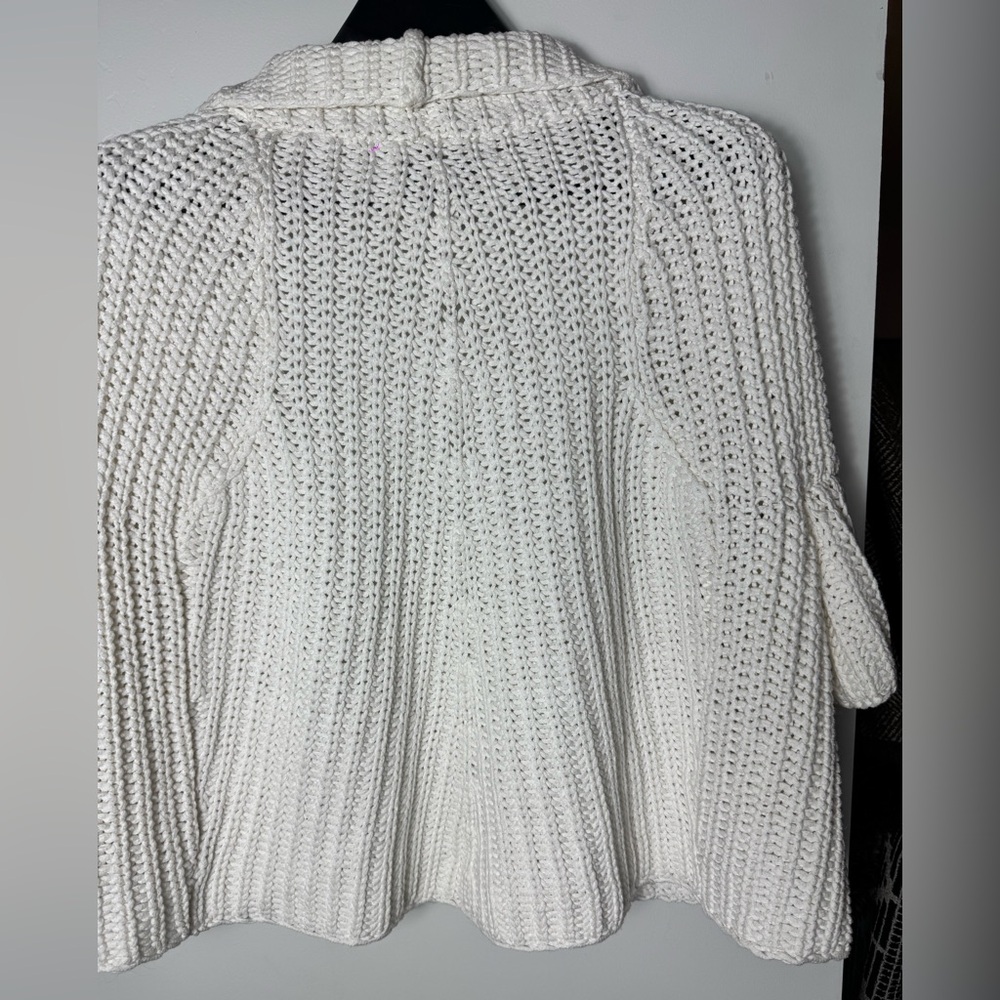 Brochu Walker Fida Handknit Shrug Cream Knit Women's Cardigan in Almond - Picture 15 of 15